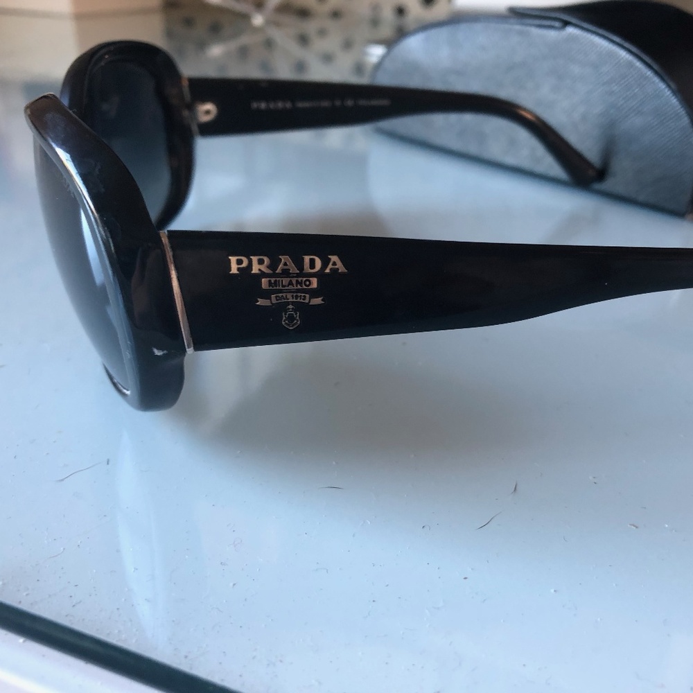 Black polarized Prada sunglasses
